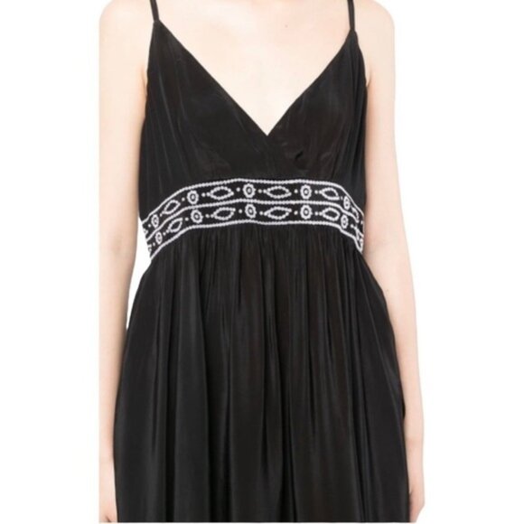 SOLID & Striped The Ariel Midi Maxi Sleeveless Embroidered Dress Size Small NEW - Picture 4 of 10